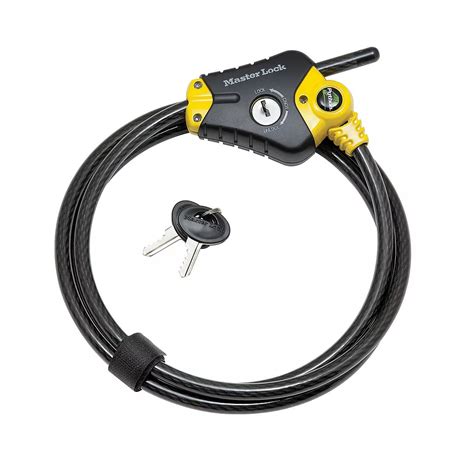 lock box steel cable|adjustable cable lock home depot.